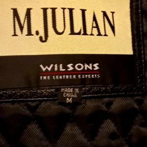 M.julian Wilson's leather size M. Black leather coat